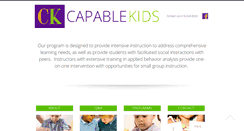 Desktop Screenshot of capablekidstoledo.com